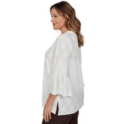 Plus Size Ruby Rd. Romance On The Ranch Medallion Floral Blouse