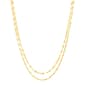 Gold Classics™ Yellow Gold Polished Layered Mirror Chain Necklace - image 2