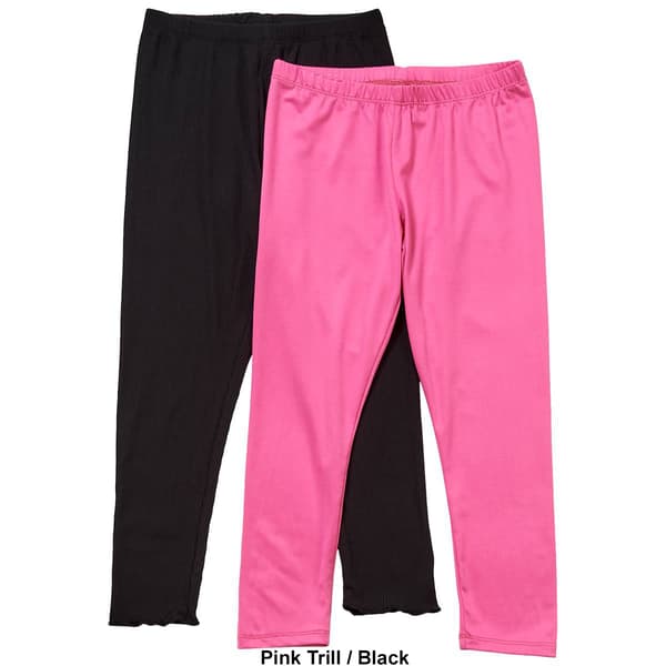 Girls &#40;4-6x&#41; Love Republic 2pk. Solid Rib Yummy Leggings