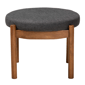 Baxton Studio Iliana Japandi Wood Ottoman Footstool - image 2
