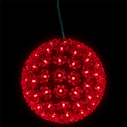 Northlight LED Hanging Starlight Floral Outdoor Christmas Sphere