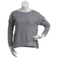 Womens French Laundry Long Sleeve Drop Shoulder Waffle Sweater - image 1