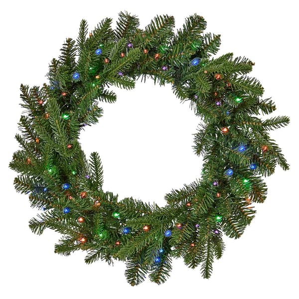 Seasonal LLC LED Dakota Pine 24in. Artificial Christmas Wreath