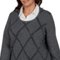 Plus Size Alfred Dunner Regent Street Diamond Two in One Sweater - image 5
