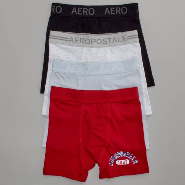 Toddler Boy Aeropostale 4pk. Aero Boxer Briefs - Red/Light Grey - image 
