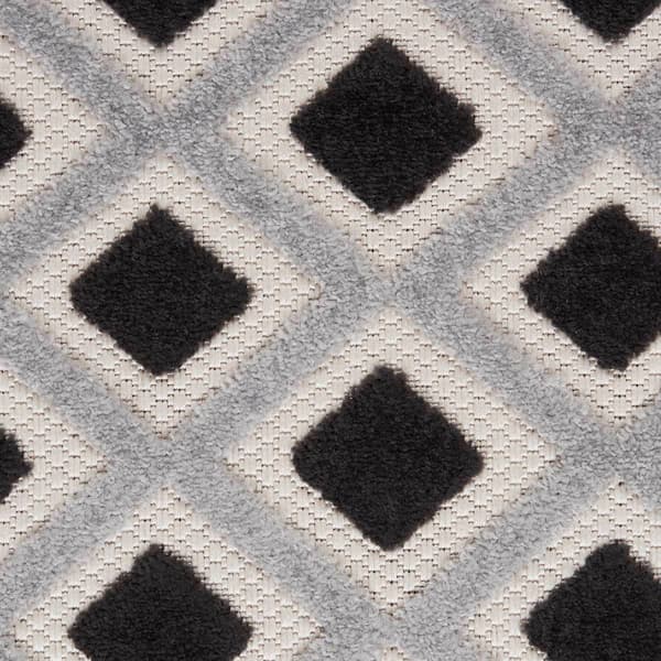 Nourison Aloha Diamond Modern Indoor/Outdoor Round Rug