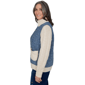 Womens Alfred Dunner Tuscany Mixed Media Denim Quilted Jacket - image 4