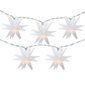 Northlight 5.25ft. 10ct. LED White Star Christmas Fairy Lights - image 1