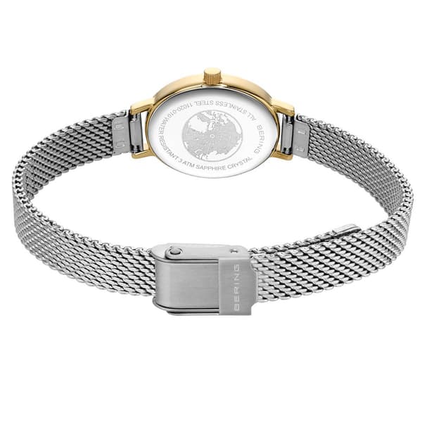 Womens BERING Gold White Dial Quartz Watch - 11020-010