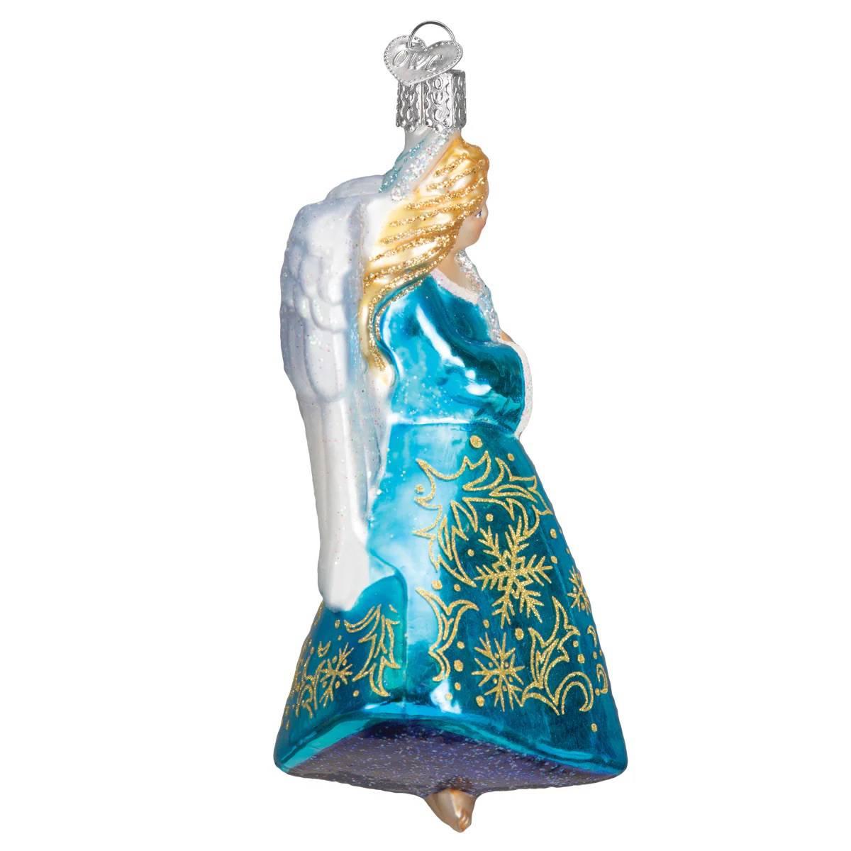 Old World Christmas Snowflake Angel Glass Ornament