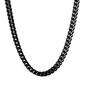 Mens Lynx Stainless Steel Black Foxtail Chain Necklace - image 1
