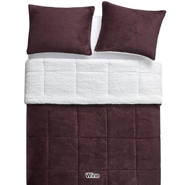 Swift Home Faux Fur and Sherpa Reverse Comforter Set