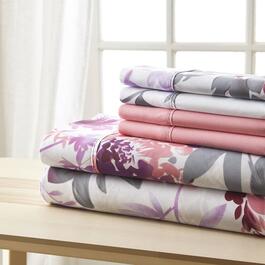 Spirit Linen Home&#40;tm&#41; Traditional Bellagio Blushing Floral Sheet Set