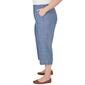 Plus Size Alfred Dunner Blue Bayou Textured Capris - image 3