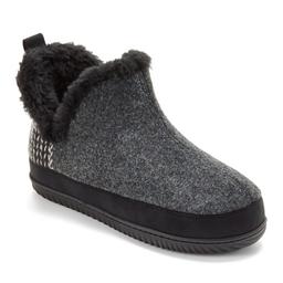 Womens Dearfoams(R) Felted & Plaid Boot