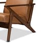 Baxton Studio Bianca Modern Wood & Leather Effect Lounge Chair - image 6