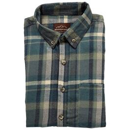 Waxhaw Buffalo Plaid Flannel Shirt | Mountain Top - Navy Cream - S