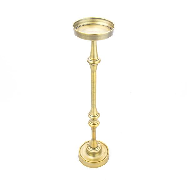New Ridge Home Goods Dapper Round Iron Martini Side Tables - image 