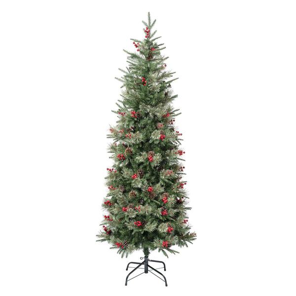 National Tree 6ft. Feel-Real&#40;R&#41; Virginia Pine Slim Christmas Tree - image 