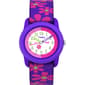 Kids Timex(R) Purple Floral Elastic Fabric Watch - T89022JT - image 1