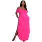 Plus Size White Mark Cold Shoulder Scoop Neck Maxi Dress - image 1