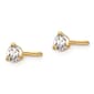 Pure Fire 14kt. Gold 1/4ctw. Screwback Lab Grown Diamond Earrings - image 2
