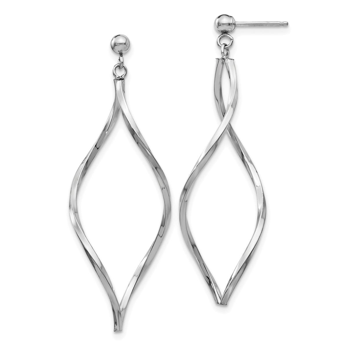 Gold Classics™ 14kt. White Gold Twist Dangle Earrings