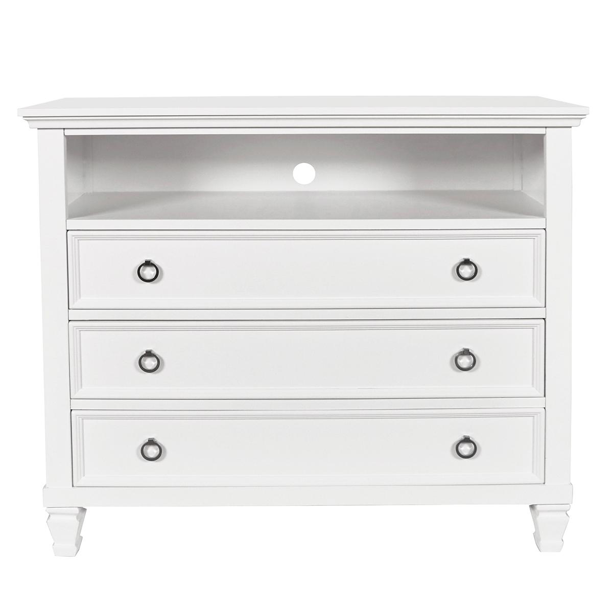 Tamarack White Media Chest