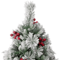 Northlight Real Touch™ 5ft. Full Flocked Spruce Christmas Tree - image 3
