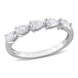 Diamond Classics&#40;tm&#41; White Gold 1/2ctw. Pear Shape Diamond Ring