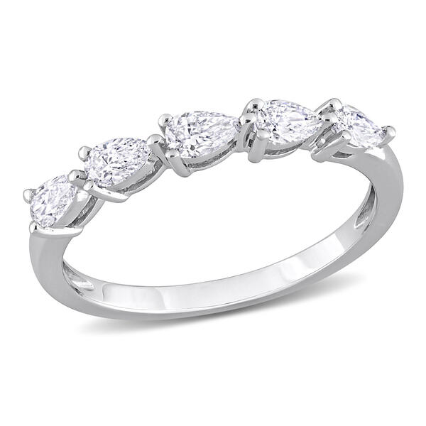 Diamond Classics&#40;tm&#41; White Gold 1/2ctw. Pear Shape Diamond Ring - image 