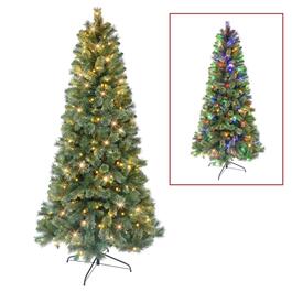 Puleo International 7.5ft. Pre-Lit Pine Christmas Tree