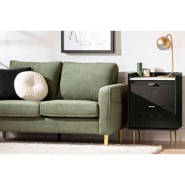 South Shore Hype End Table w/Faux Carrara Marble