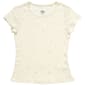 Girls (7-16) Star Ride® Short Sleeve Rhinestone Tee - Egret - image 2