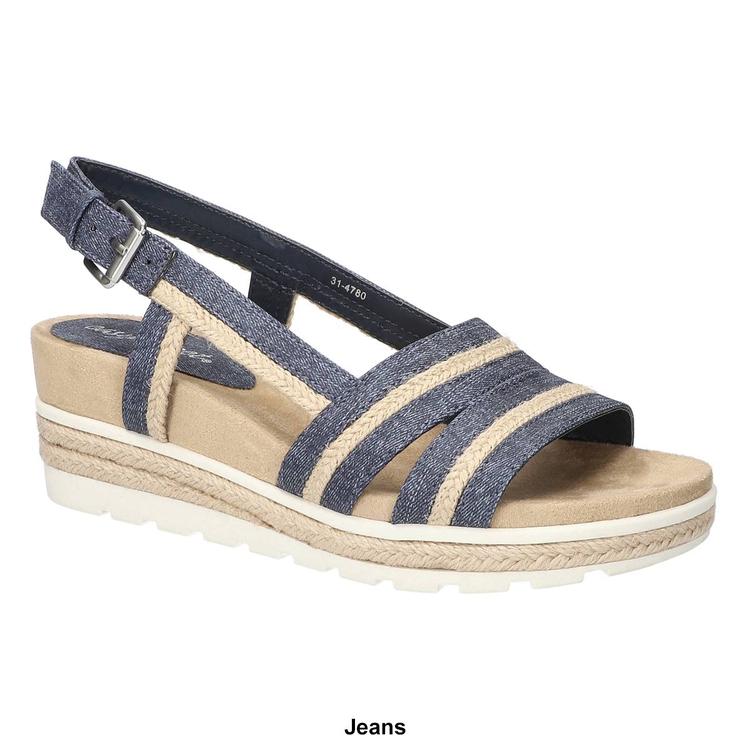 Womens Easy Street Mel Slingback Wedge Sandals