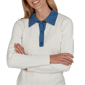 Petite Ruby Rd. Game of Luxe Long Sleeve Cable Knit Sweater - image 5