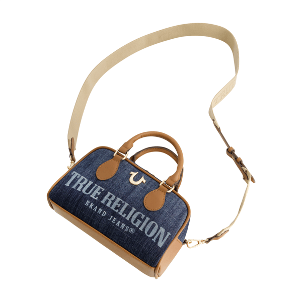 True Religion Denim Logo Mini Satchel Crossbody Bag