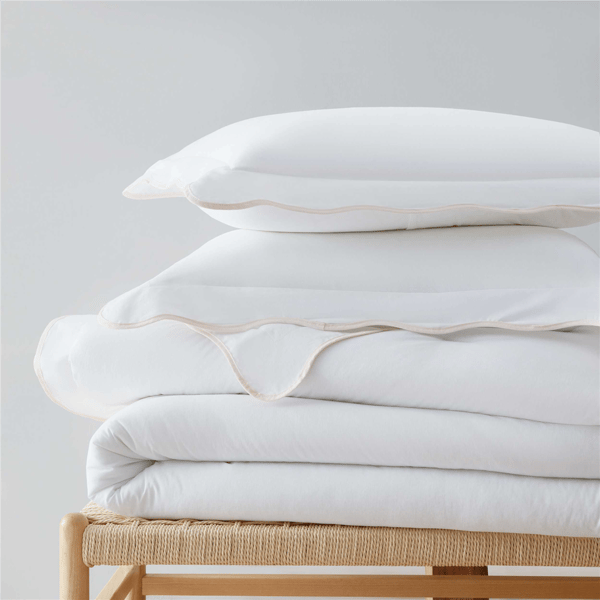Martha Stewart Simple Scallop Comforter Set