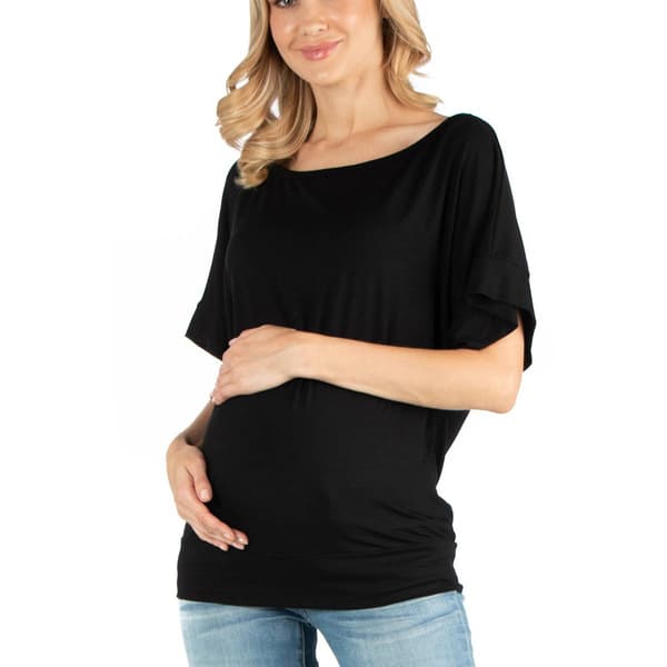Womens 24/7 Comfort Apparel Dolman Maternity Top