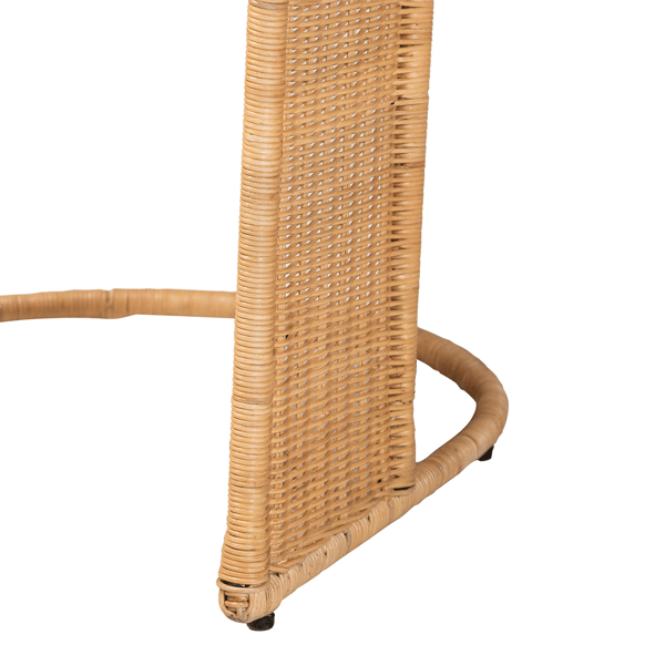 bali & pari Palm Bohemian Light Honey Rattan Dining Chair