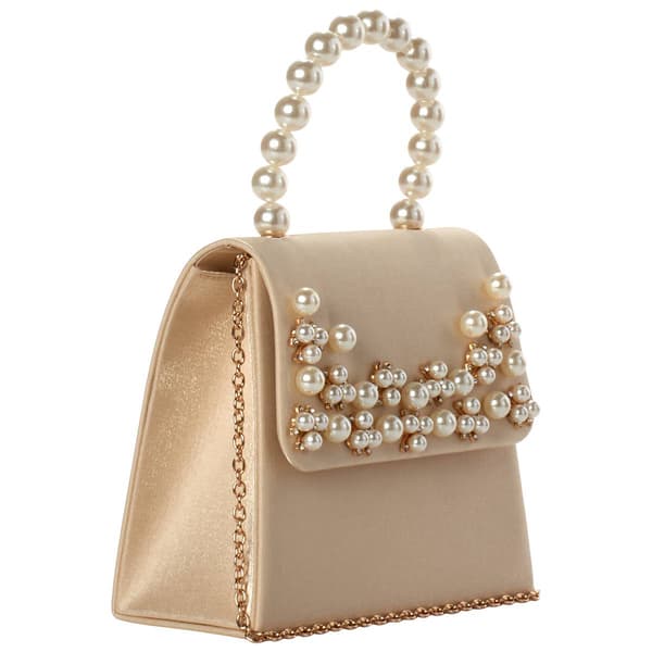 Jessica McClintock Minette Pearl Top Handle Evening Bag