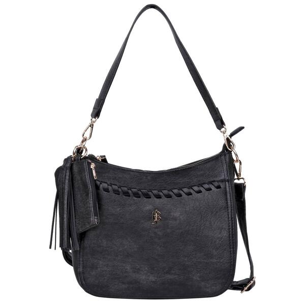Julia Buxton Whip Stitch Vegan Leather Crossbody Bag - image 