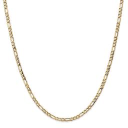 Mens Gold Classics™ 3.5mm. 14k Semi Solid Figaro Chain Bracelet