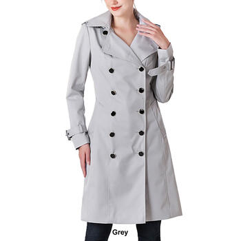 Womens BGSD Waterproof Double Breasted Trench Coat - Boscov's