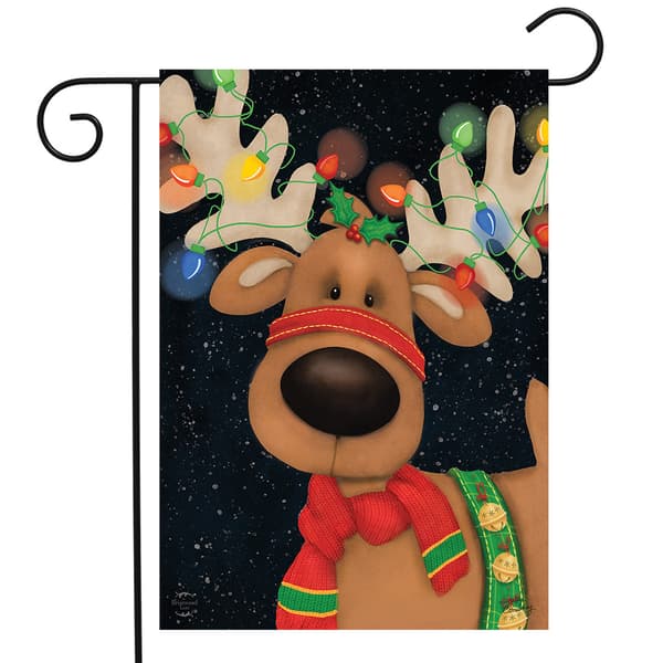 Briarwood Lane Reindeer in Lights Christmas Garden Flag - image 