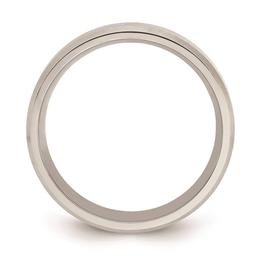Mens Endless Affection™ Highly Polished 6mm Beveled Edge Band