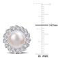 Gemstone Classics&#8482; Pearl Halo Pearl Stud Earrings - image 2