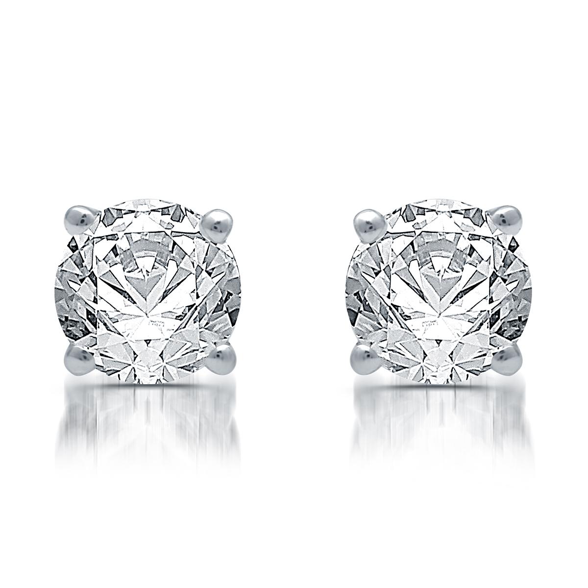 Nova Star® Lab Grown Diamond Prong Set Stud Earrings