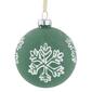 Northlight Seasonal 4ct. White Snowflake Christmas Ball Ornaments - image 5