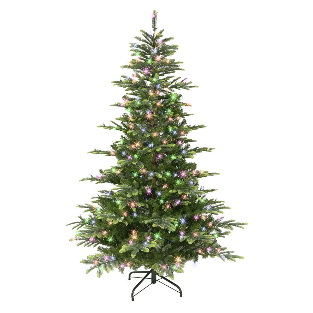 Puleo International 7.5ft. Pre-Lit Aspen Green Fir Ghristmas Tree